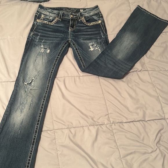 MISS ME distressed bootcut jeans - Picture 3 of 9